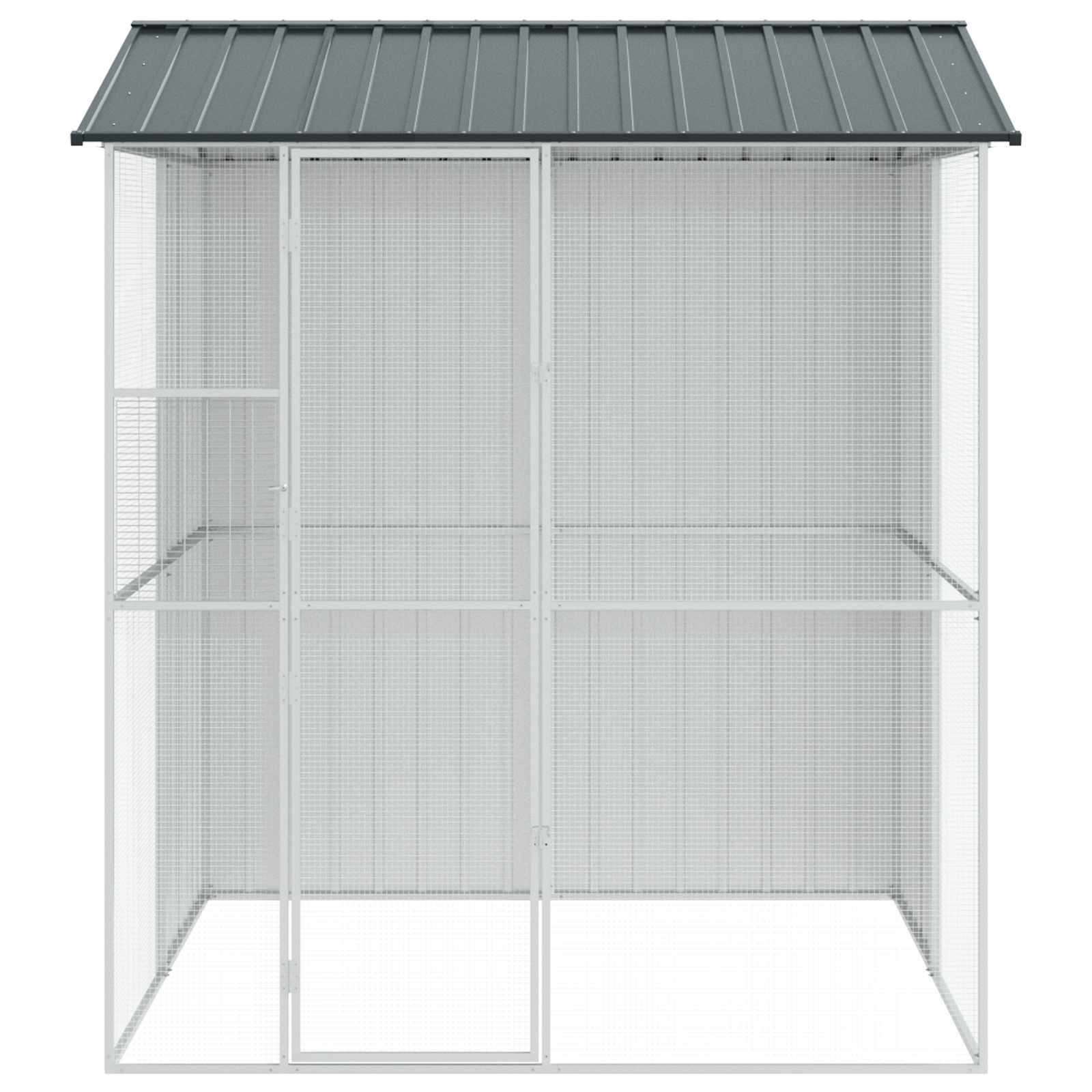 Vogelkäfig Anthrazit 215 x 110 x 247 cm Verzinkter Stahl