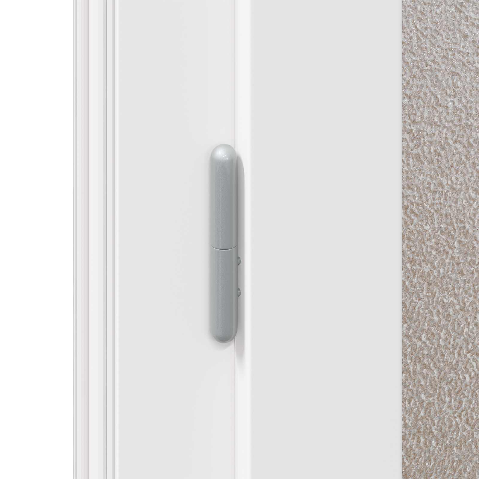 Seiteneingangstür Anthrazit 98 x 198 cm PVC