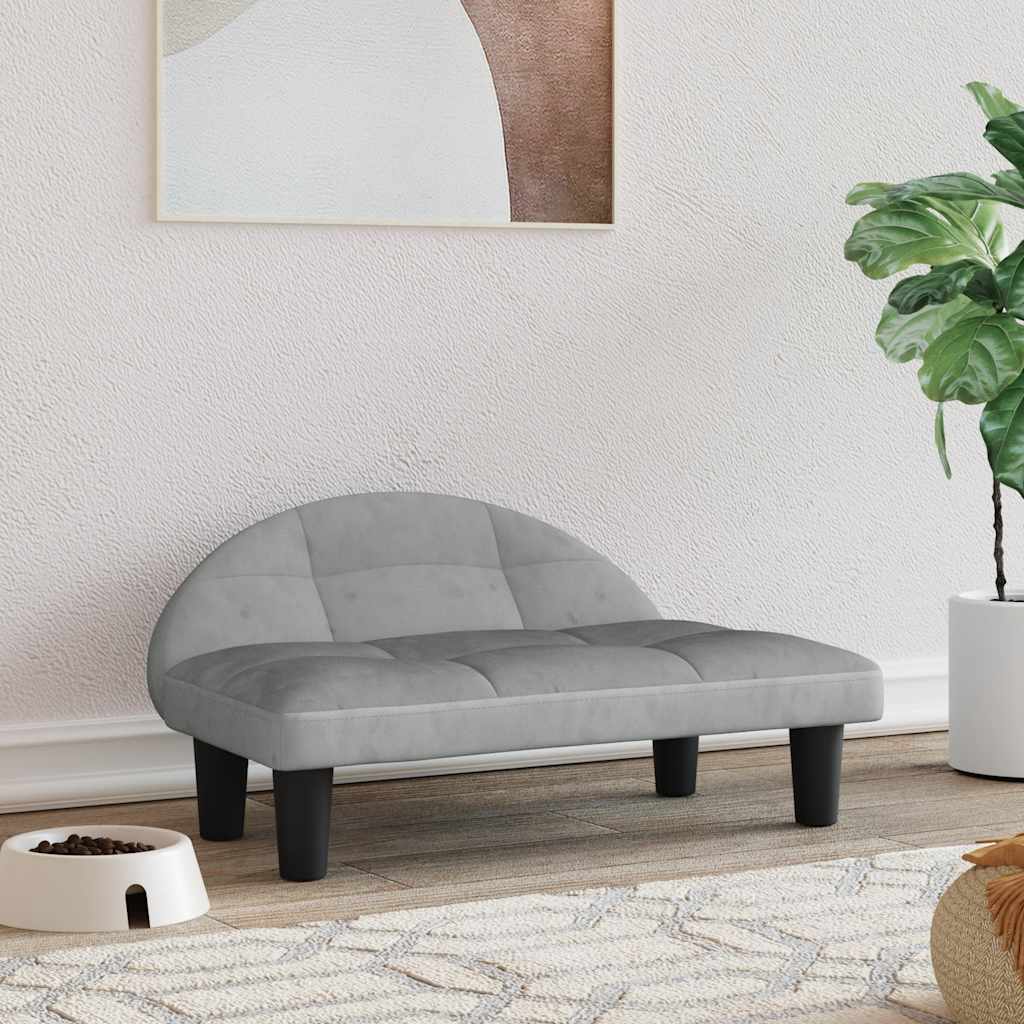Hundebett Creme 70x52x30 cm Stoff