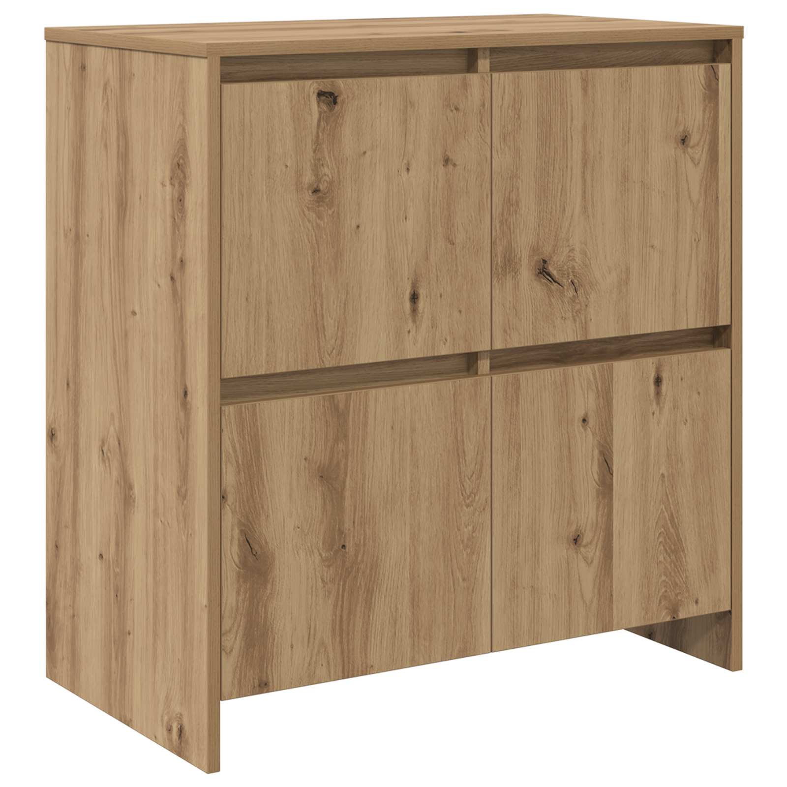 3-tlg. Sideboard Weiß Holzwerkstoff