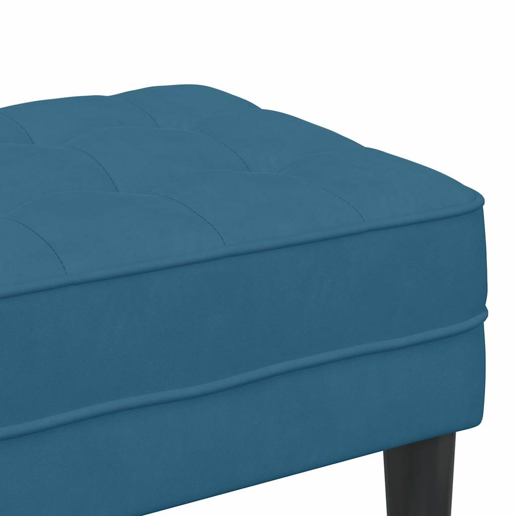 Bank mit Kissen Hellgrau 113 x 57 x 39 cm Samt