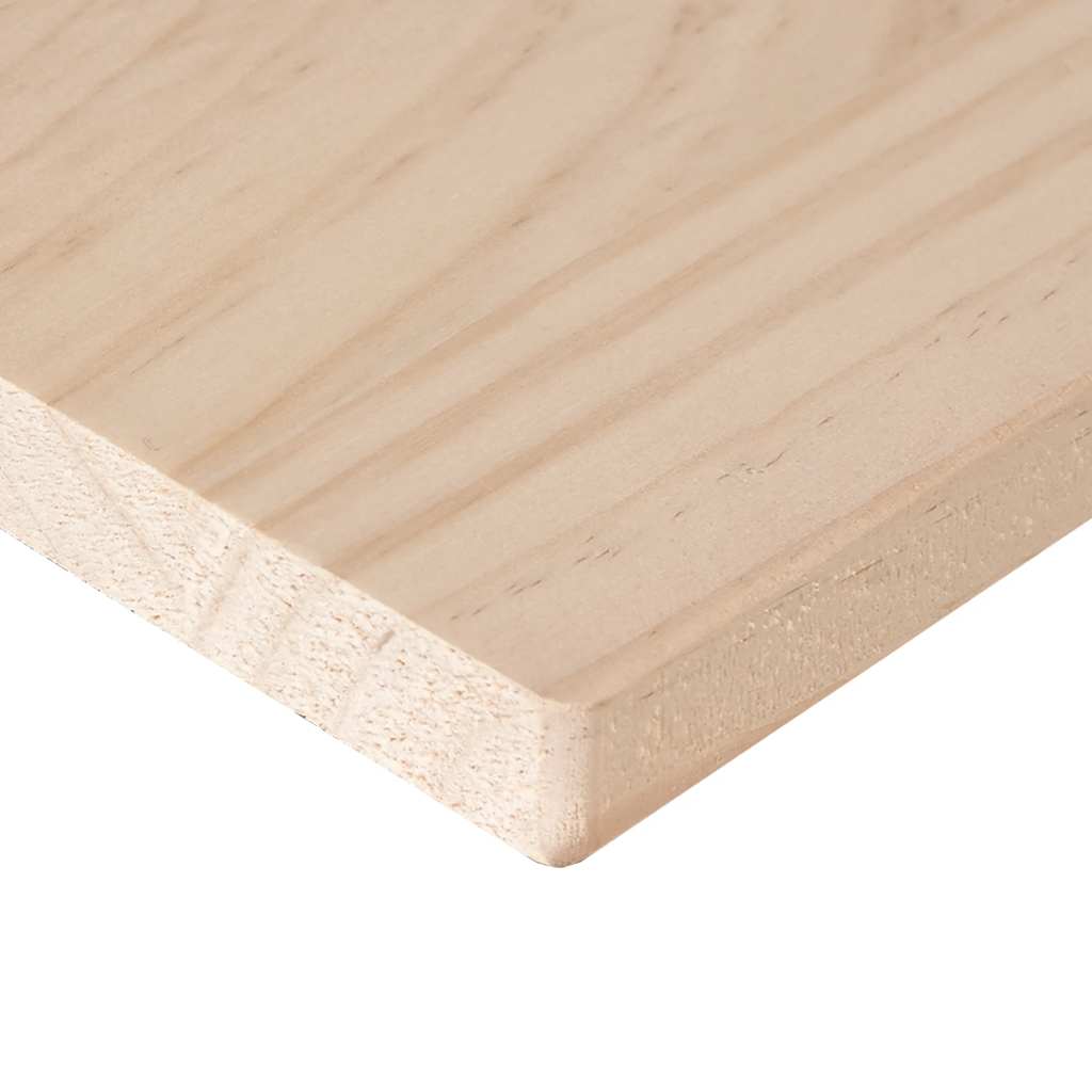 Tischplatte Weiß 40x40x2,5 cm Massivholz Kiefer Quadratisch