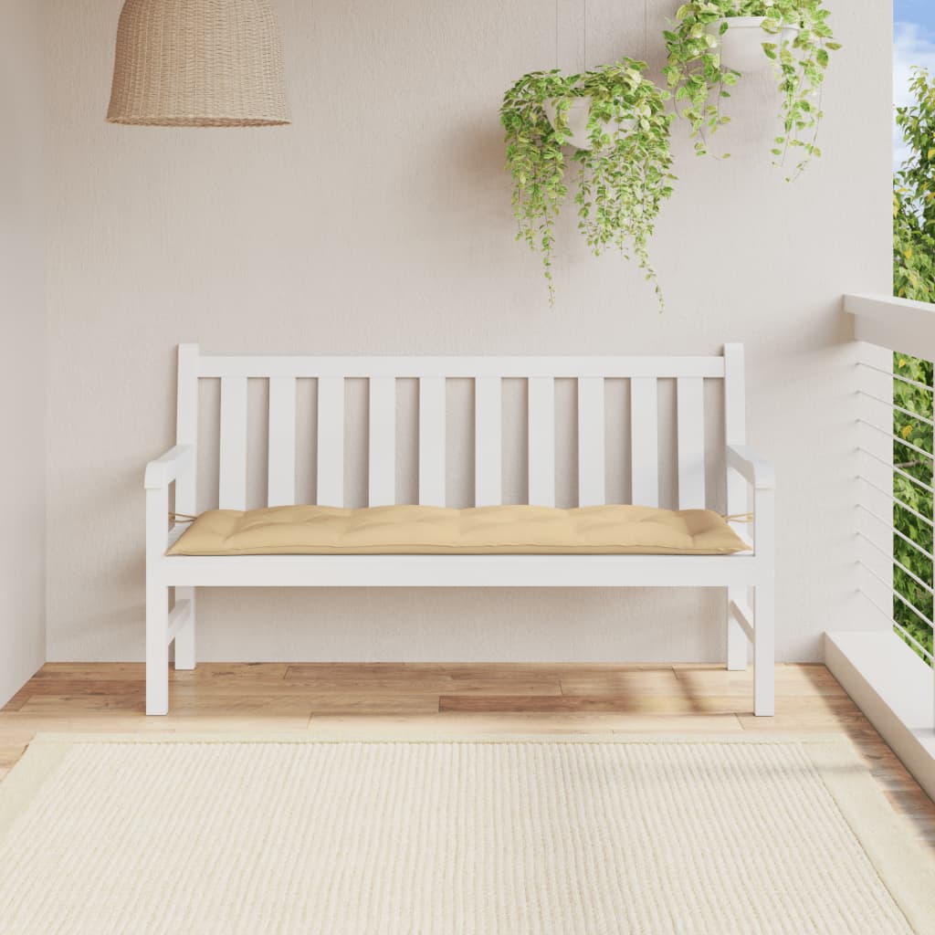Gartenbank-Auflage Melange Anthrazit 100x50x7 cm Stoff