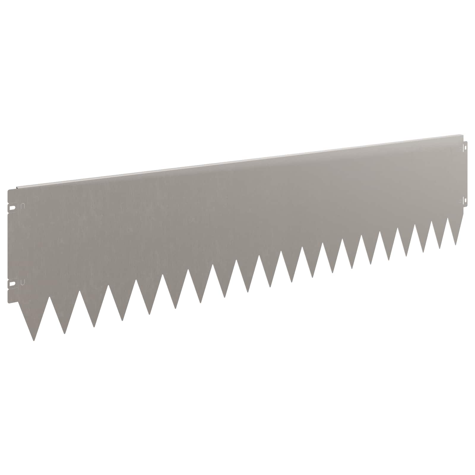 Raseneinfassung 10 pcs 103 x 10 cm Stahl Schwarz