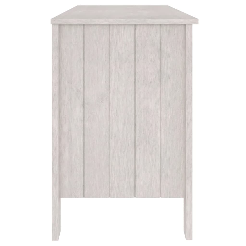 Schreibtisch HAMAR Honigbraun 113x50x75 cm Massivholz Kiefer