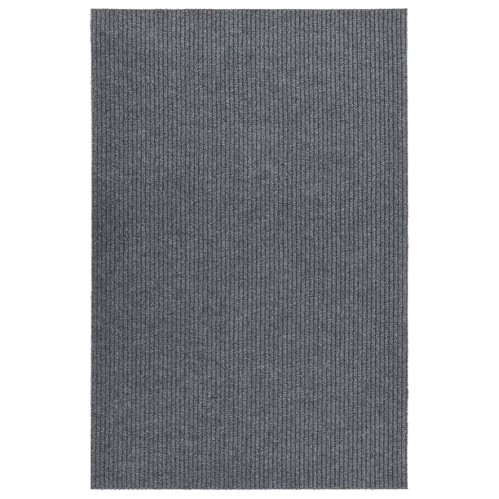 Teppichläufer Grau 80 x 150 cm Stoff