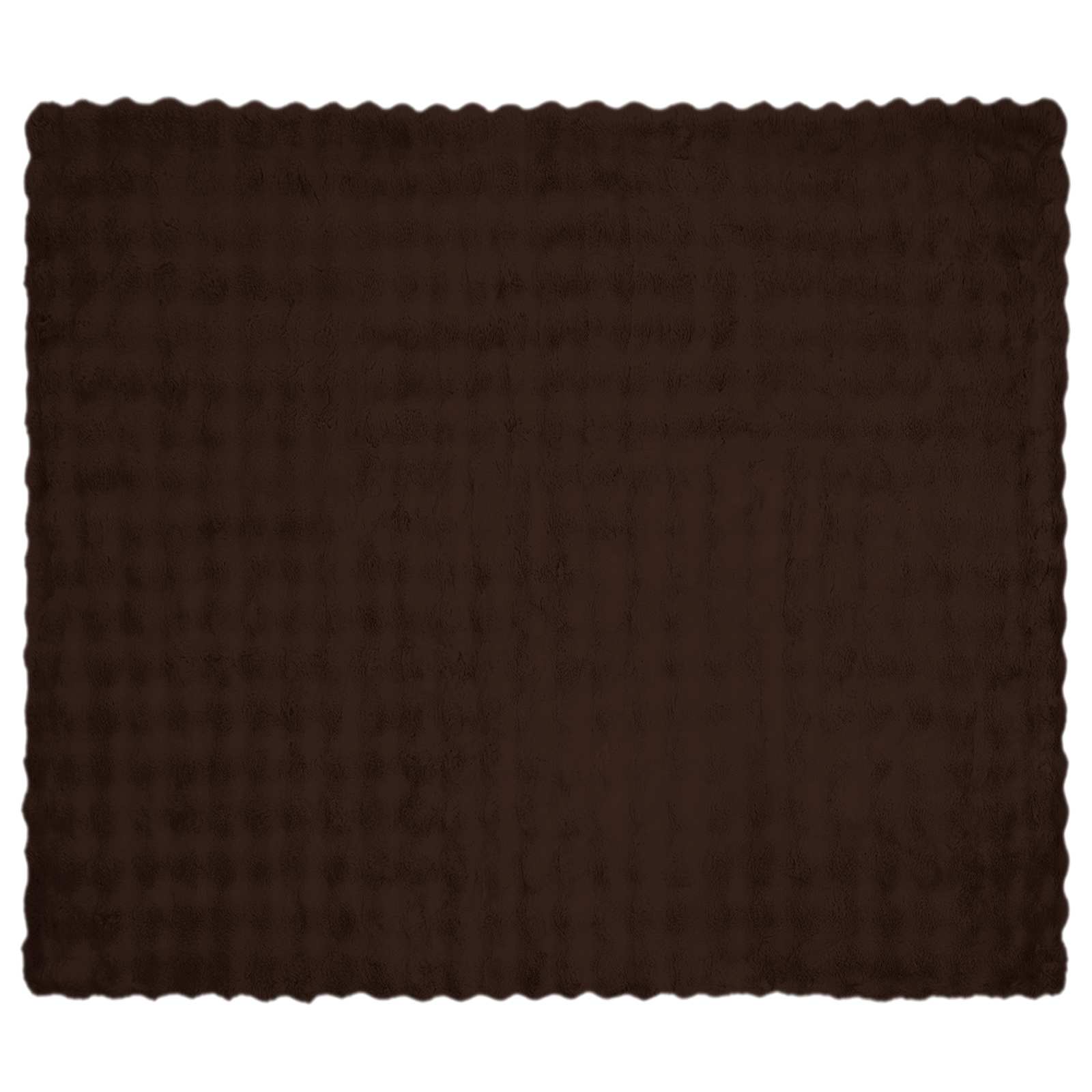 Rutschfeste Decke aus Kunstkaninchenfell Olite Beige Polyester