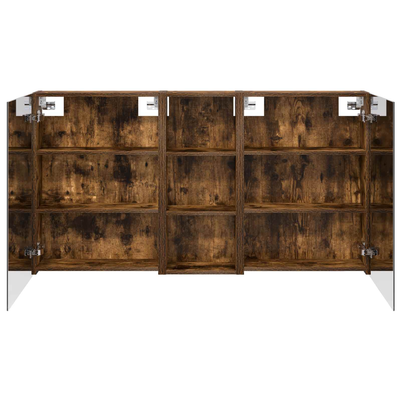 Badezimmerschrank-Set 3 pcs 80 x 10,5 x 50 cm Holzwerkstoff