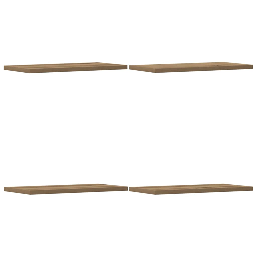 Bücherregal-Bretter 4 Stk. Weiß 40x10x1,5 cm Holzwerkstoff