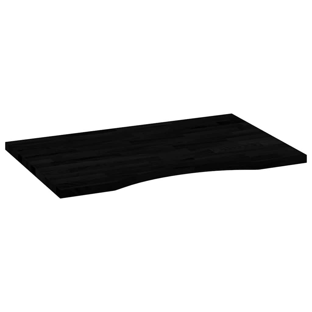 Schreibtischplatte Unbehandelt 80x50x2,5 cm Massivholz Eiche