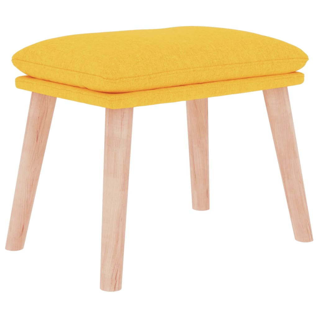 Fußhocker Hellgrau 45x29,5x35 cm Stoff
