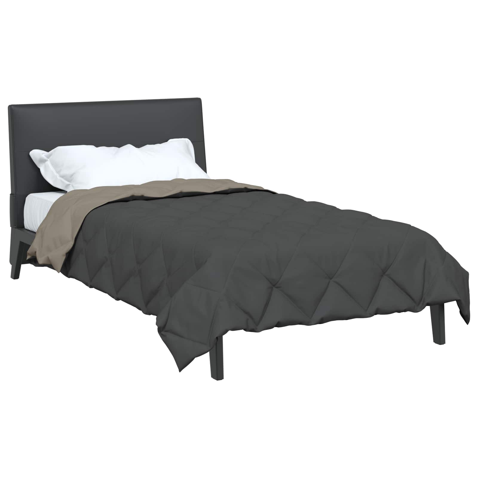 Sommerdecke Anthrazit 200 x 135 cm Mikrofaser