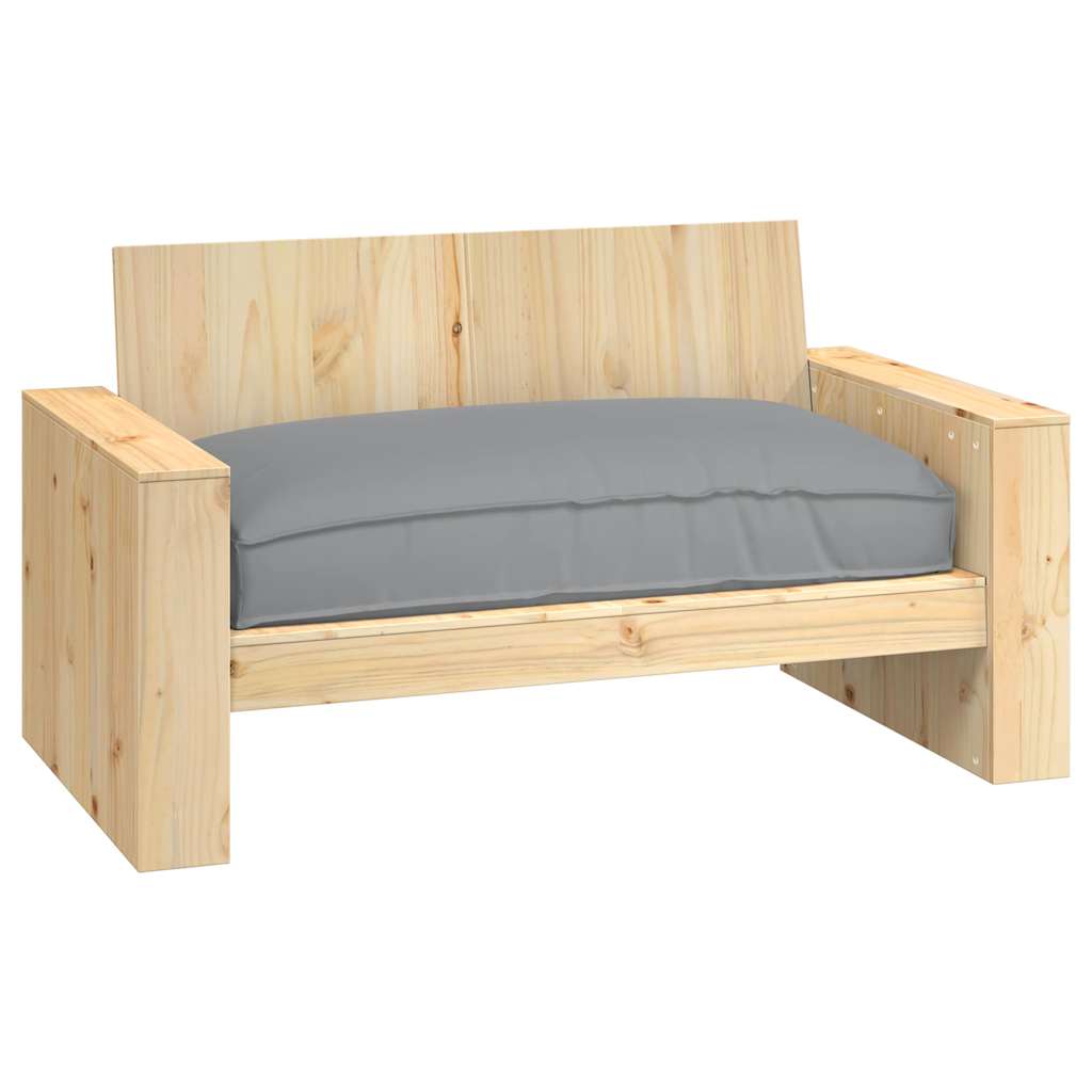 Kissen Anthrazit 120 x 80 x 12 cm Oxford-Stoff