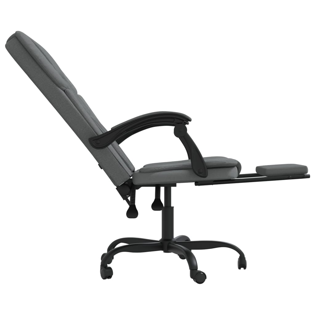 Bürostuhl mit Liegefunktion Taupe Stoff