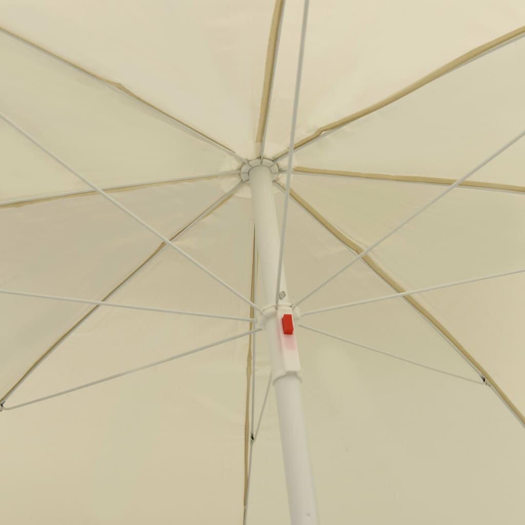 Sonnenschirm mit Stahlmast Sandfarbe 180 cm