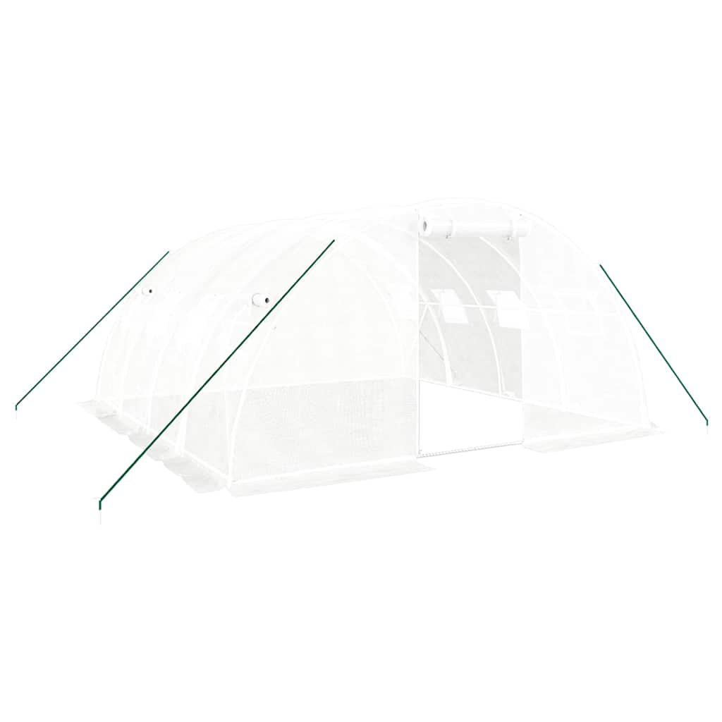 Gewächshaus mit Stahlrahmen Grün 8 m² 4x2x2 m