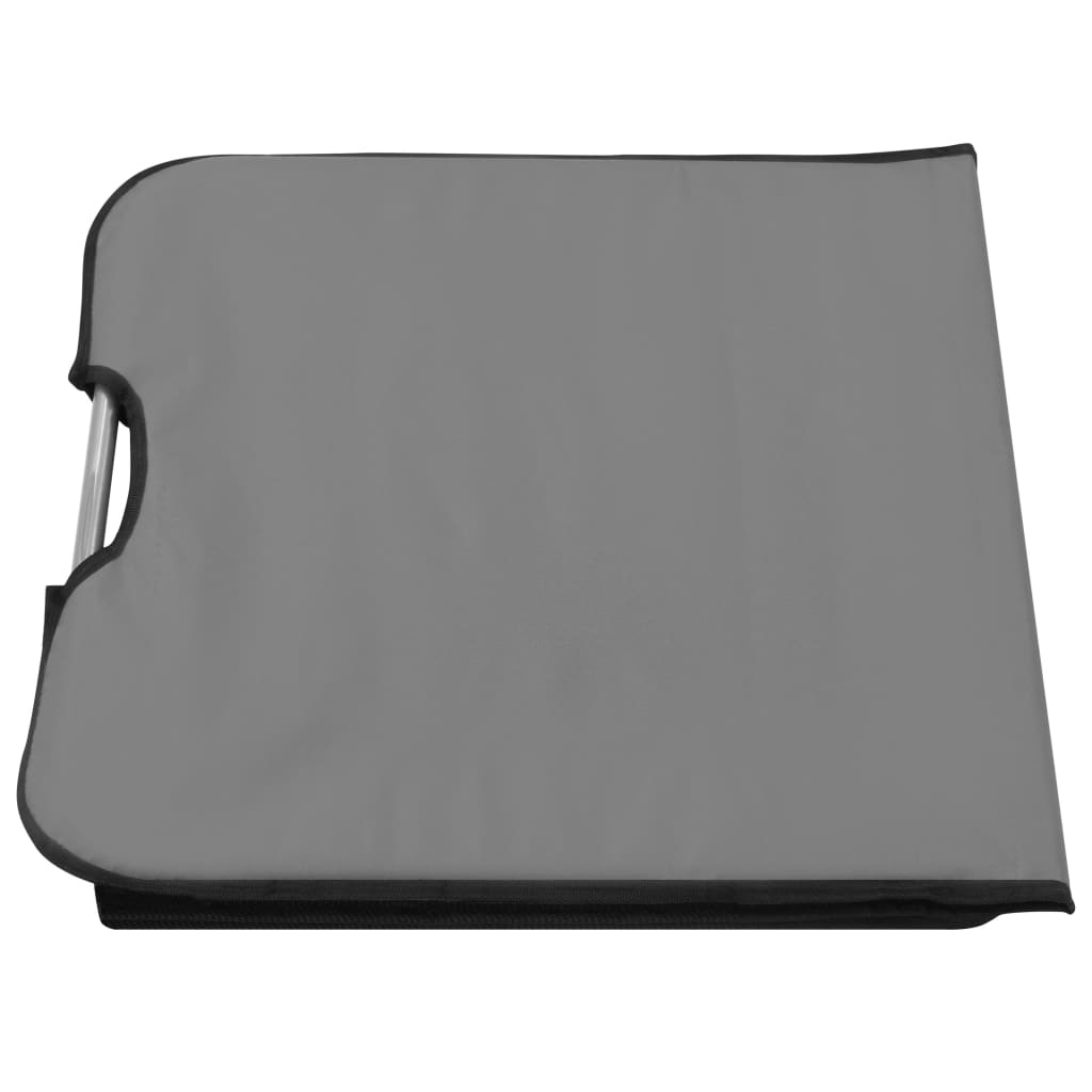 Klappbare Strandmatte 2 Stk. Stahl und Stoff Blau