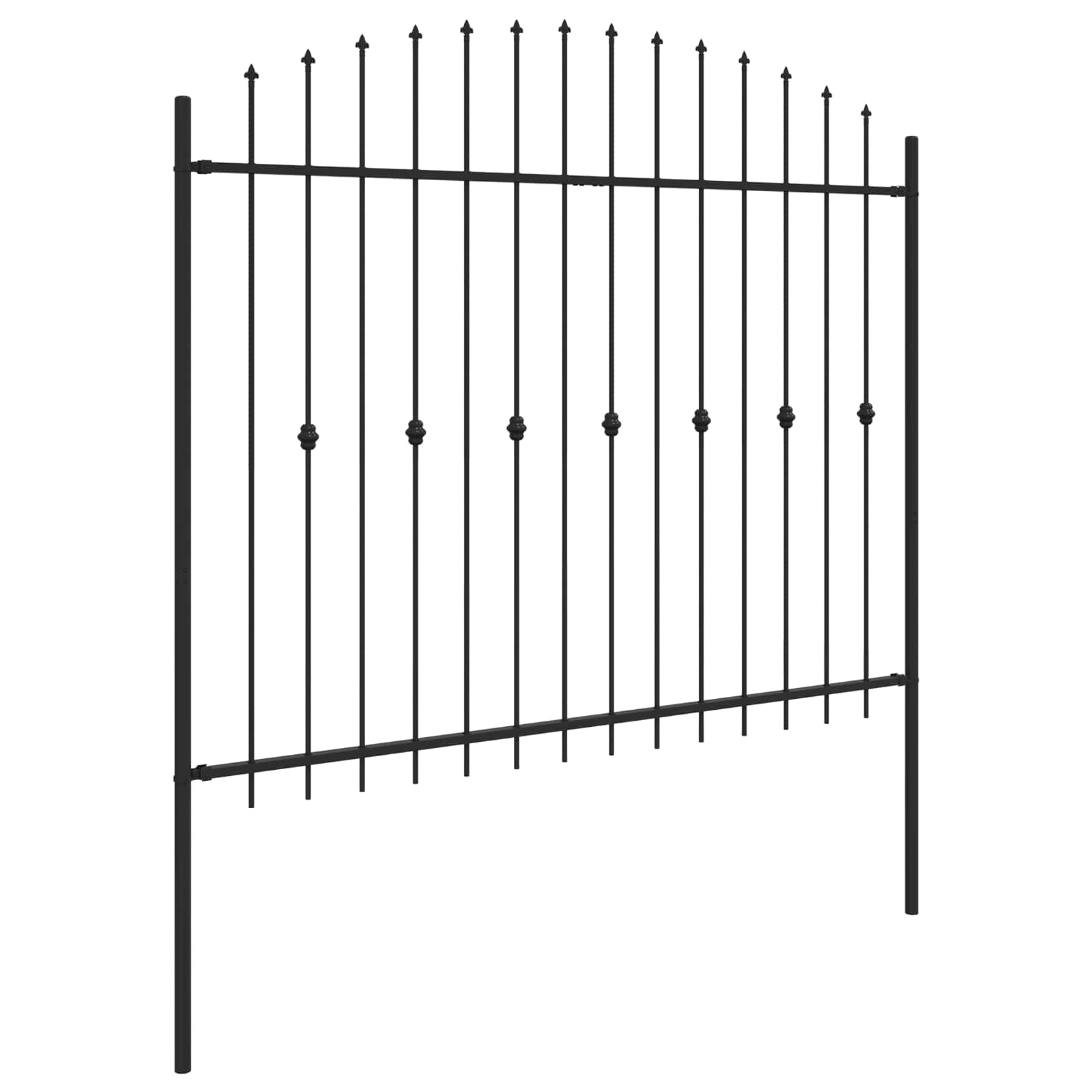 Spießzaun Asten Schwarz