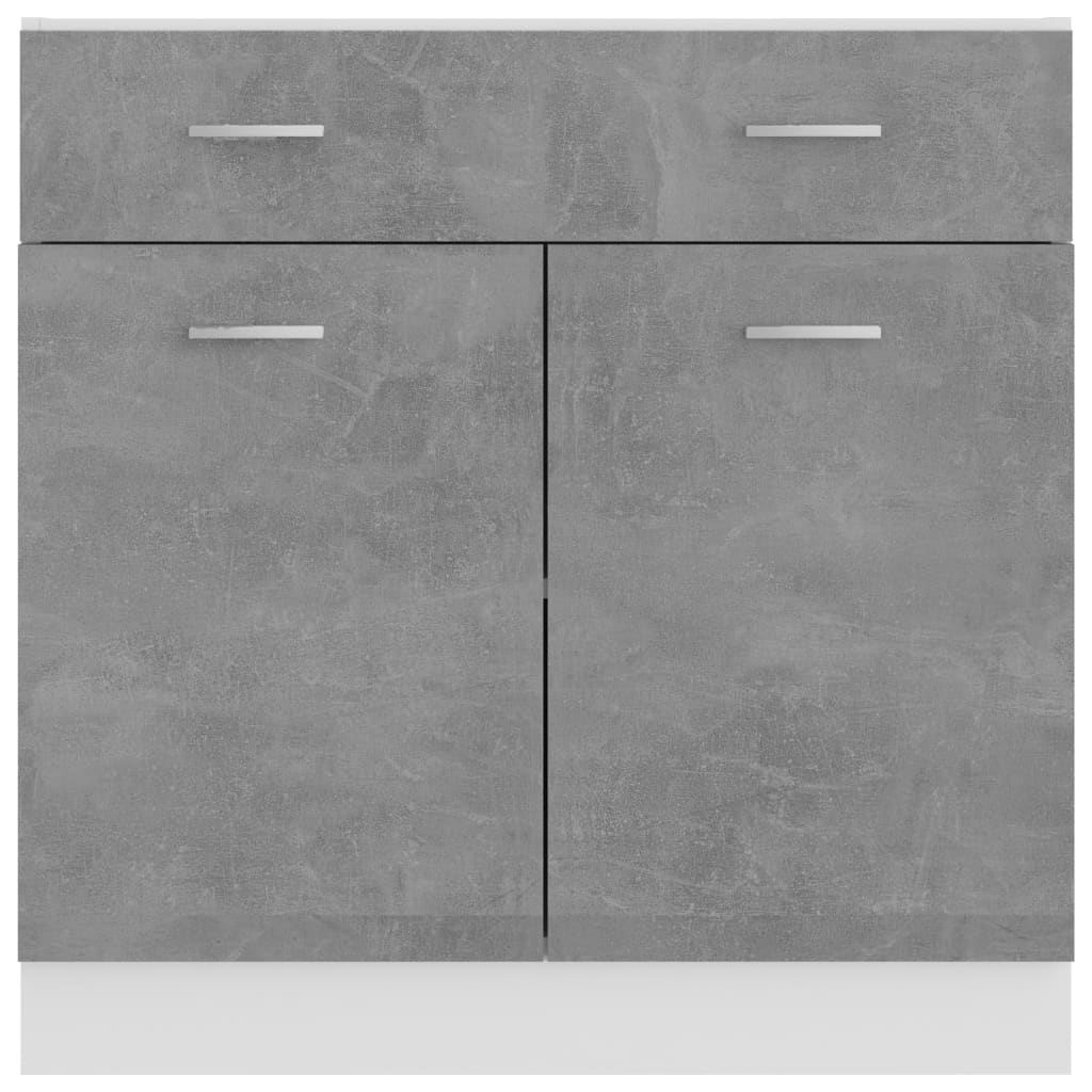 Spülenunterschrank Sonoma-Eiche 80x46x81,5 cm Holzwerkstoff