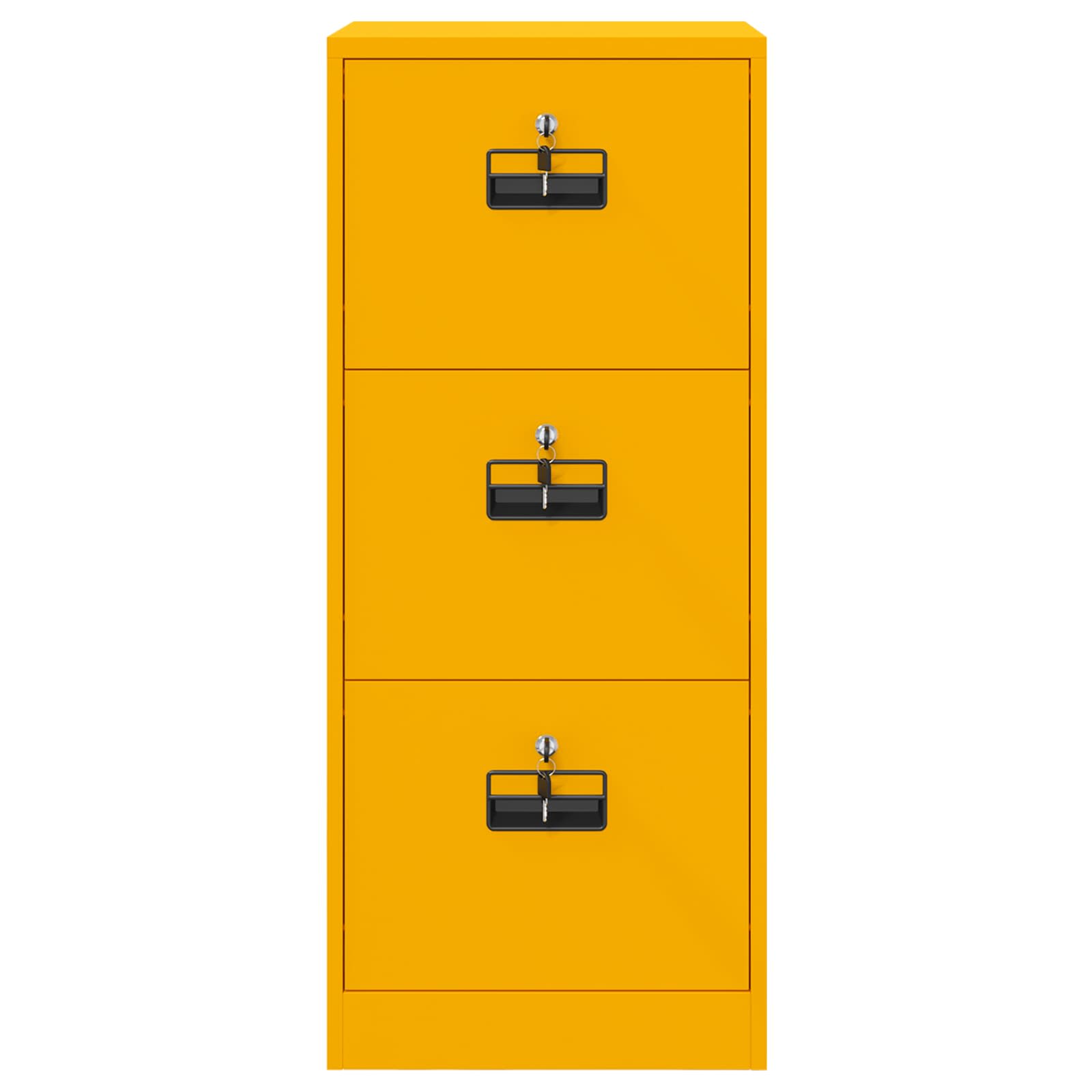 Aktenschrank 2 pcs Schwarz 44 x 50 x 139 cm Kaltgewalzter Stahl