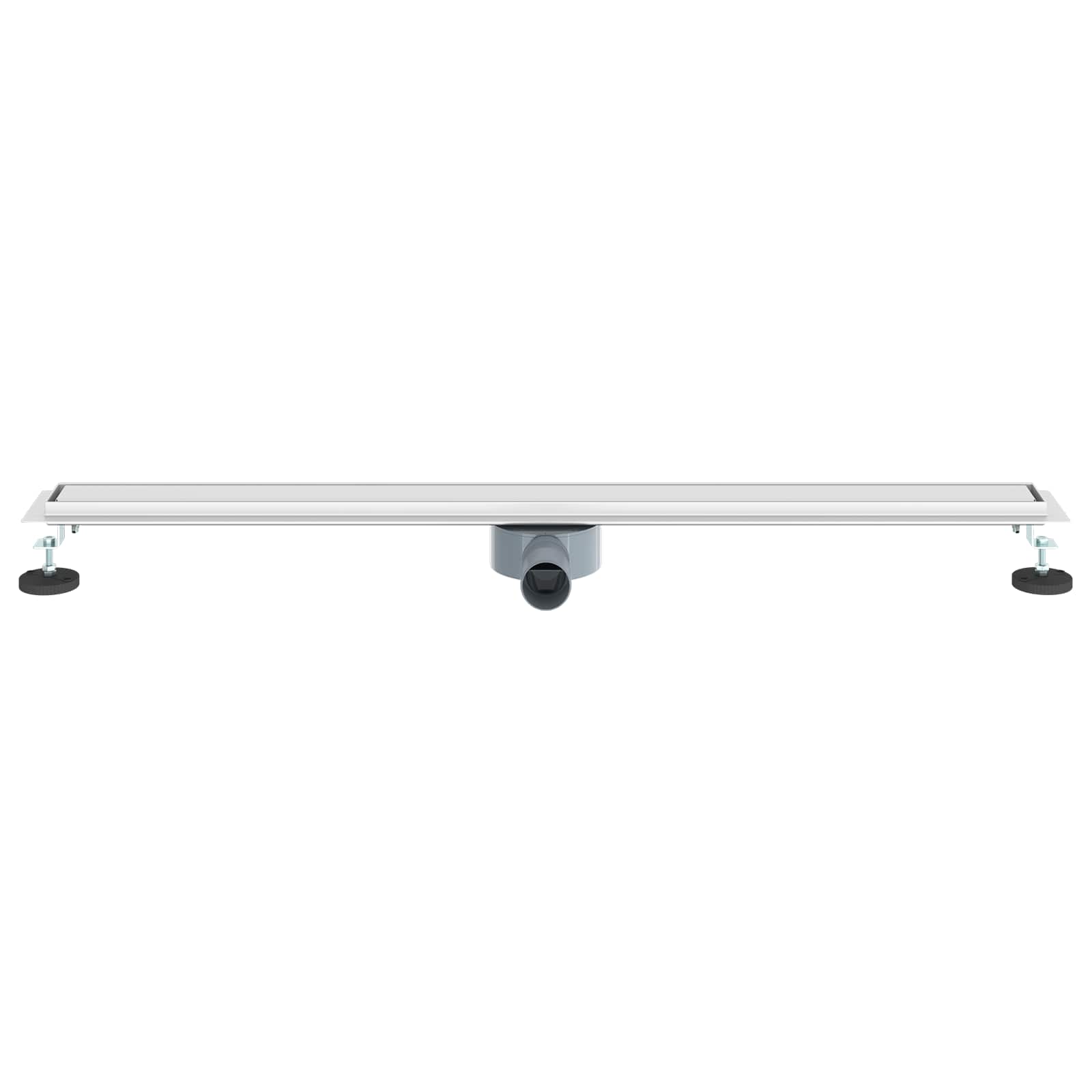 Duschablauf 2-in-1 mit 360° Siphon Silber 54 x 11 x 9,5 cm