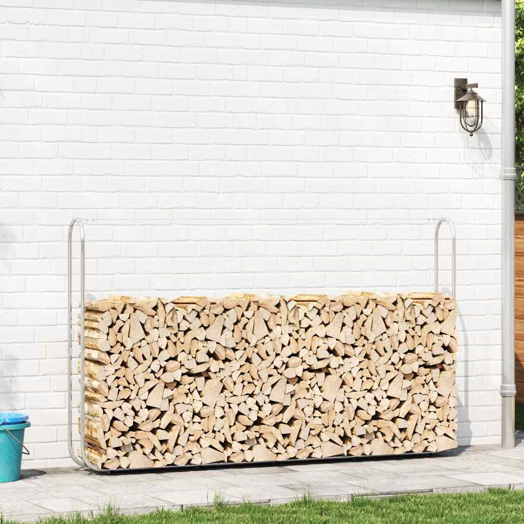 Kaminholzregal 100x25x150 cm Stahl verzinkt