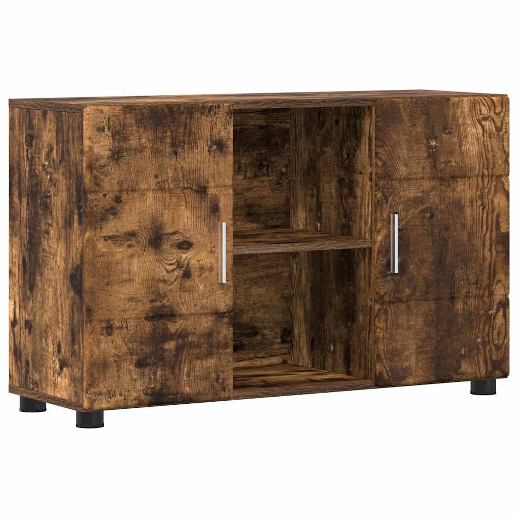 Highboard mit Regal FLORIN Weiß 60 x 35 x 182 cm Holzwerkstoff