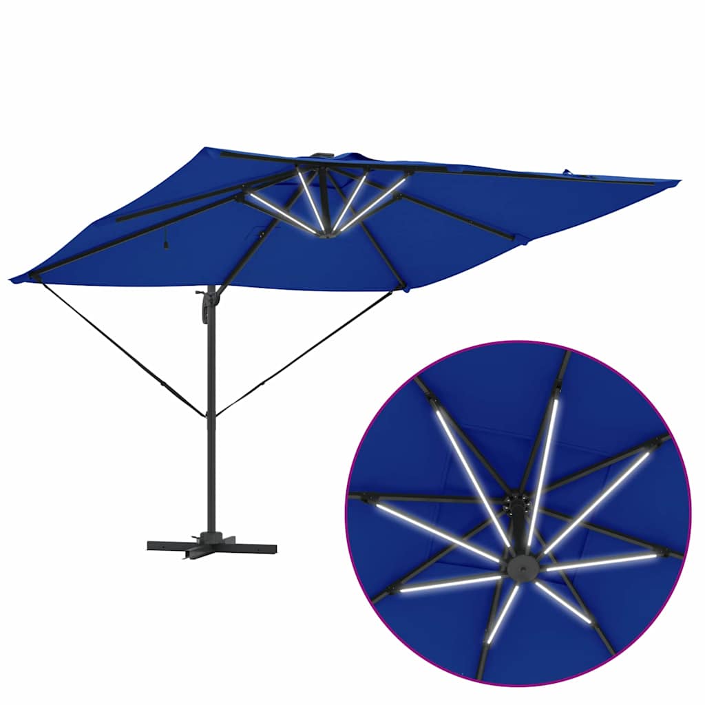 Sonnenschirm Sand 286 x 284 x 270 cm Aluminium und Polyester