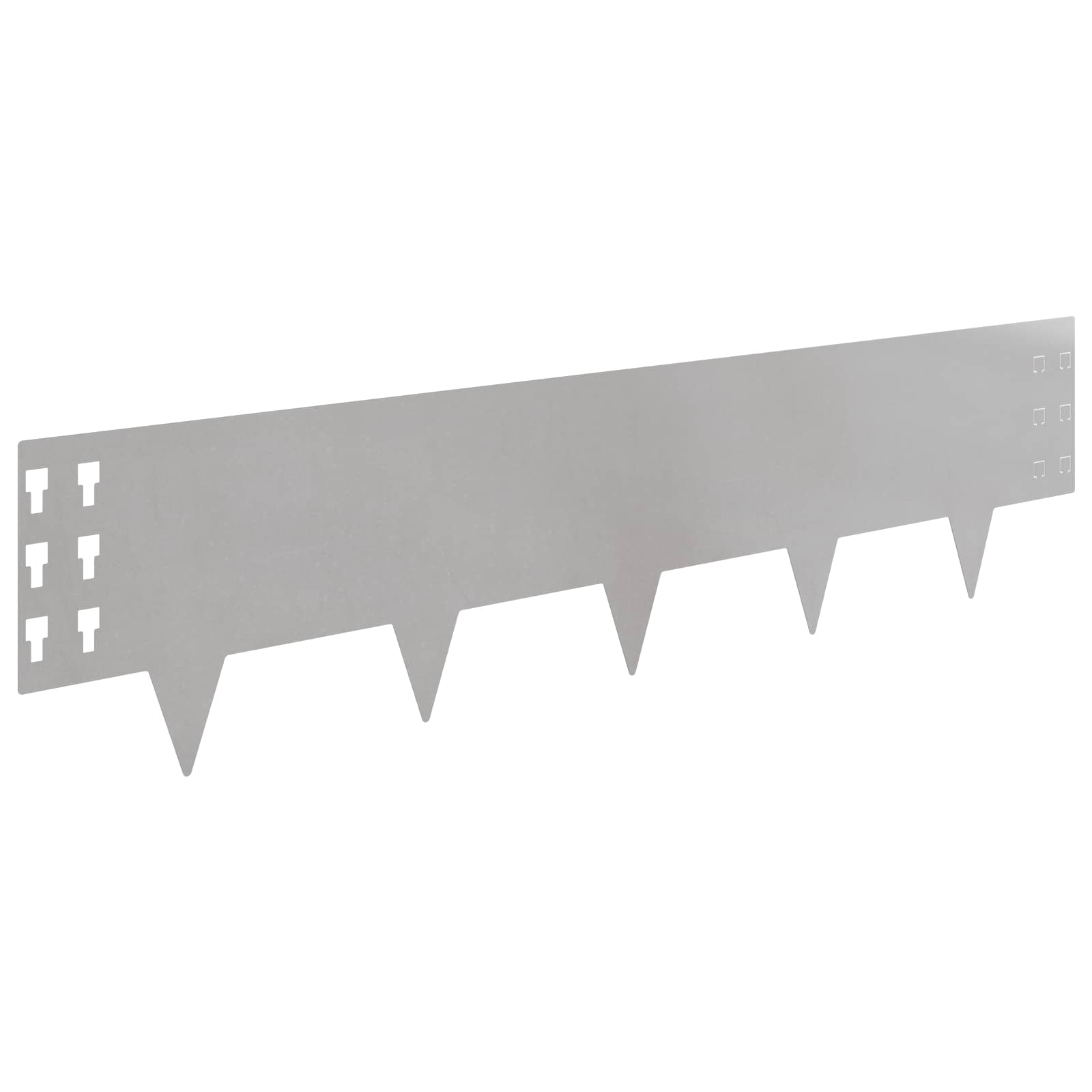 Raseneinfassung 10 pcs 100 x 12 cm Stahl Schwarz