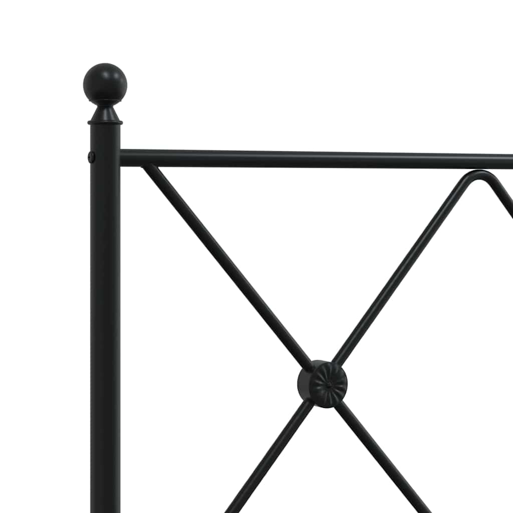 Ersatz-Kopfteil Metall Schwarz 75 cm
