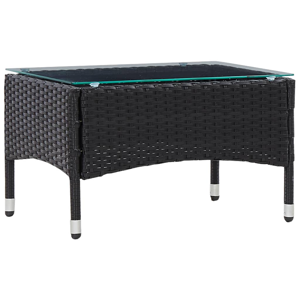 Couchtisch Braun 60x40x36 cm Poly Rattan