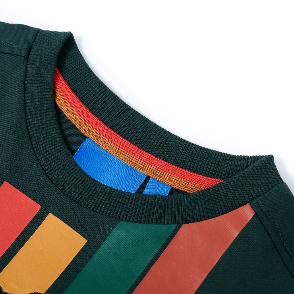 Kinder-Langarmshirt Dunkles Ocker 116