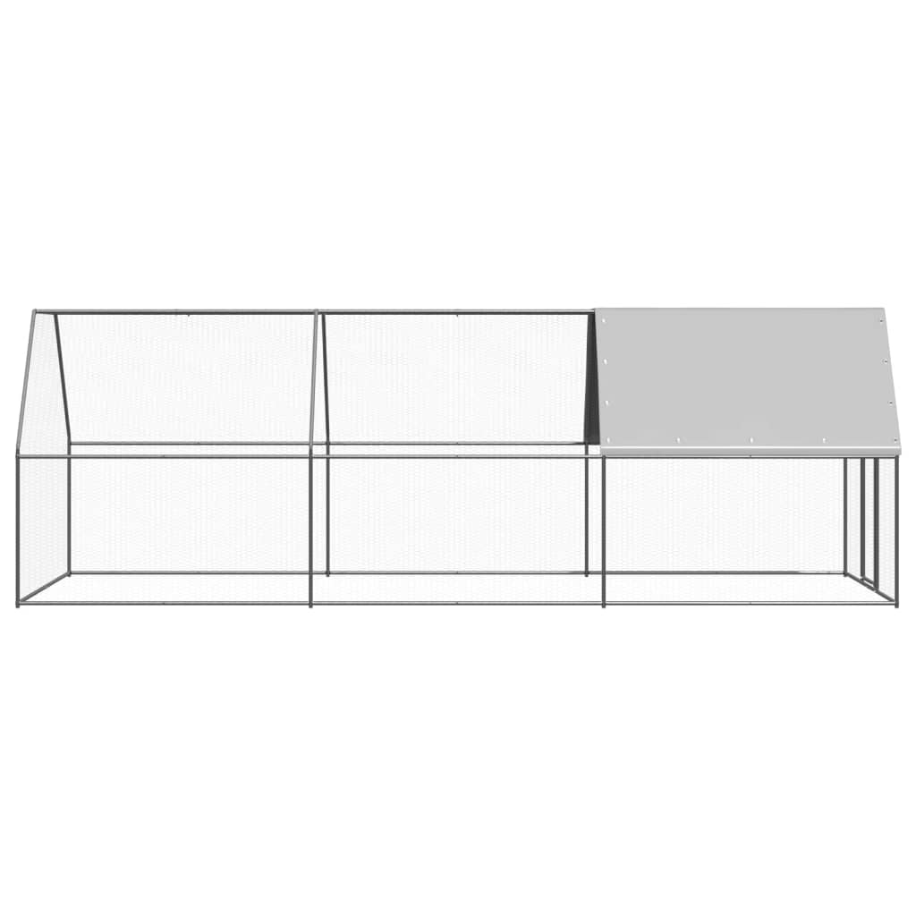 Outdoor-Hühnerkäfig 2x2x2 m Verzinkter Stahl