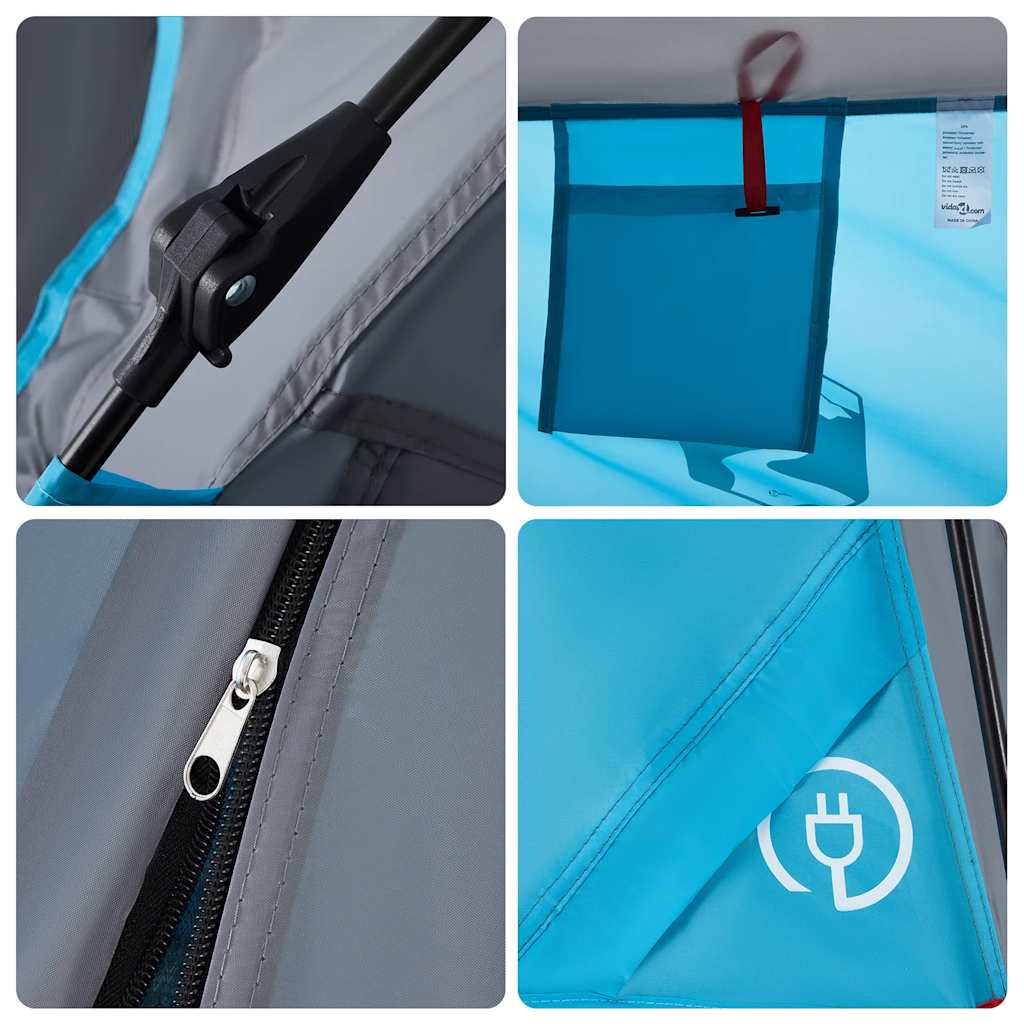 Campingzelt 4 Personen Grün Quick Release