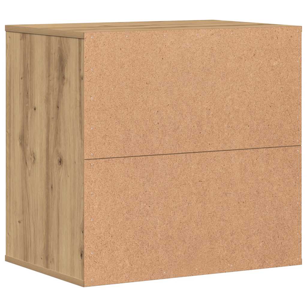 Schubladenschrank Schwarz Eichen-Optik 41 x 40 x 58 cm