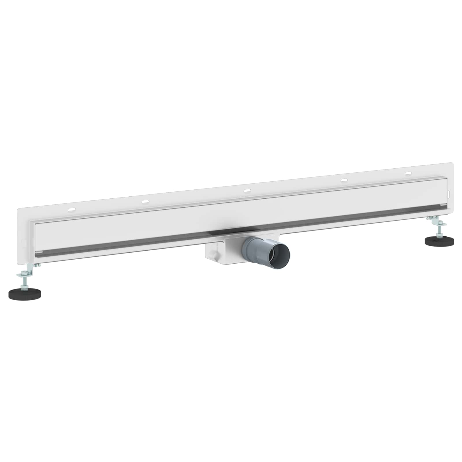 Wandmontierter Duschablauf Silber 50 cm Edelstahl 304