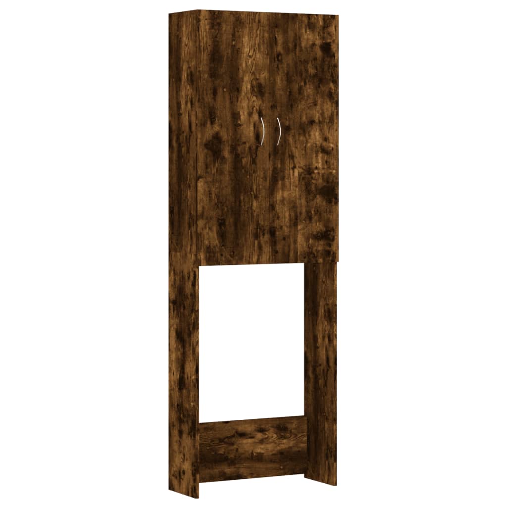 Waschmaschinenschrank Weiß 64x25,5x190 cm