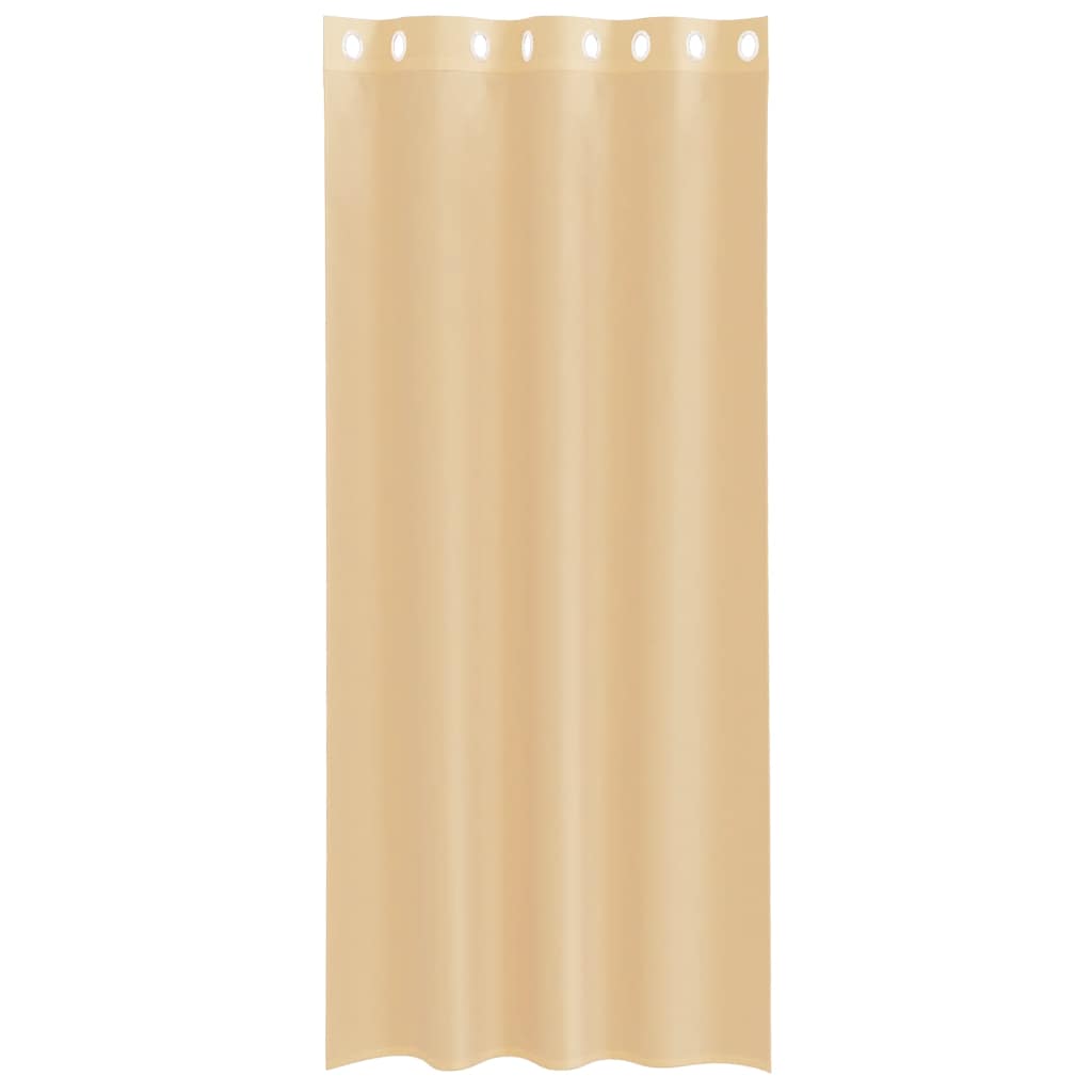 Voile Vorhänge mit Ösen 2 Stk. Apfelgrün 140x140 cm