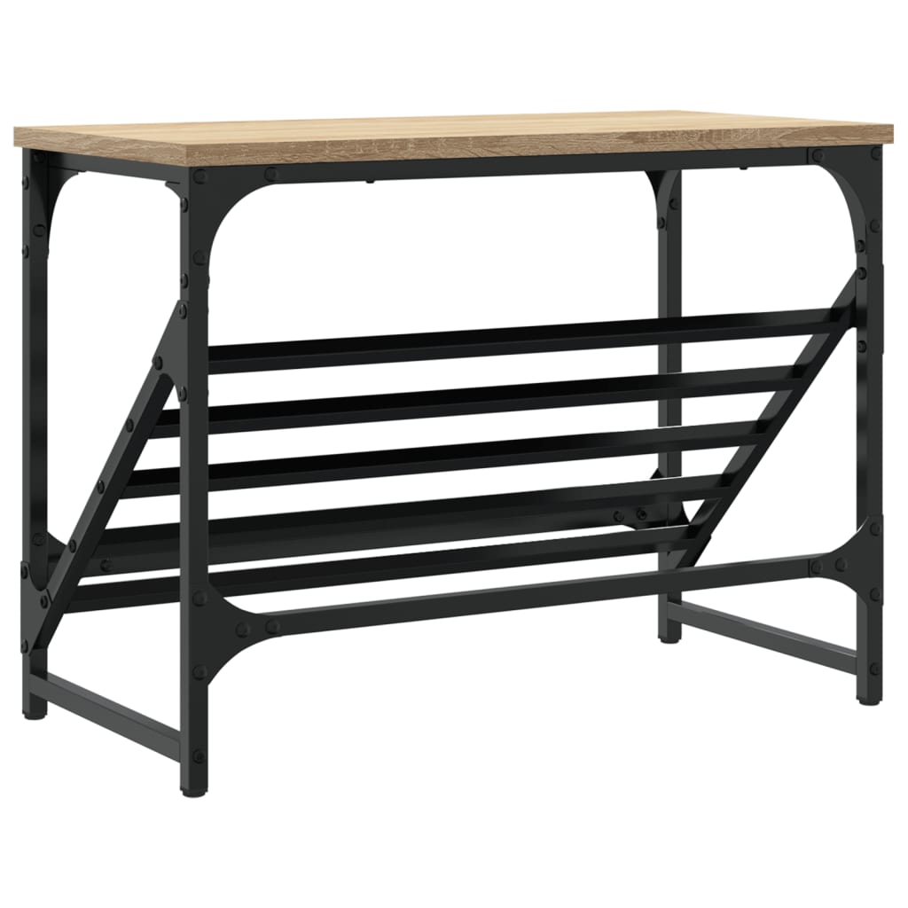 Schuhregal Schwarz 60x30x45 cm Holzwerkstoff
