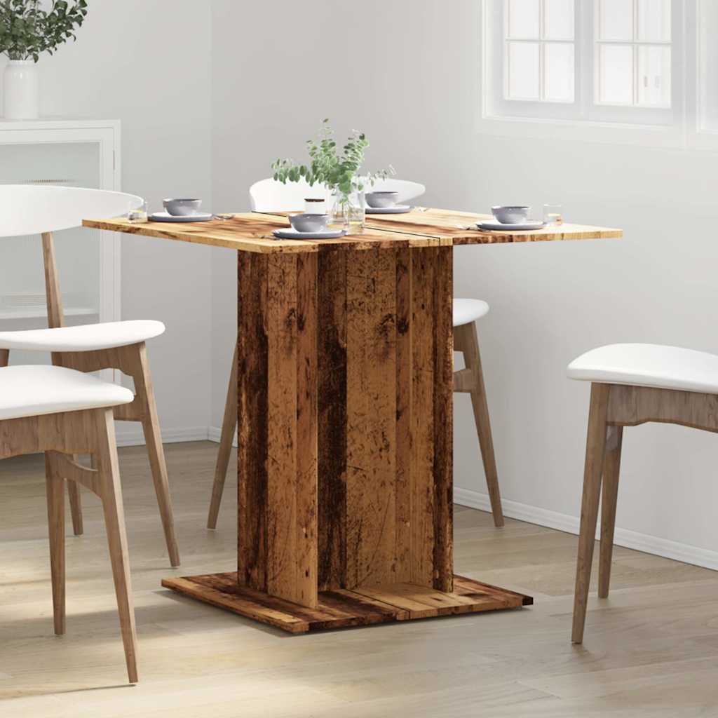 Esstisch Weiß 80x80x75 cm Holzwerkstoff