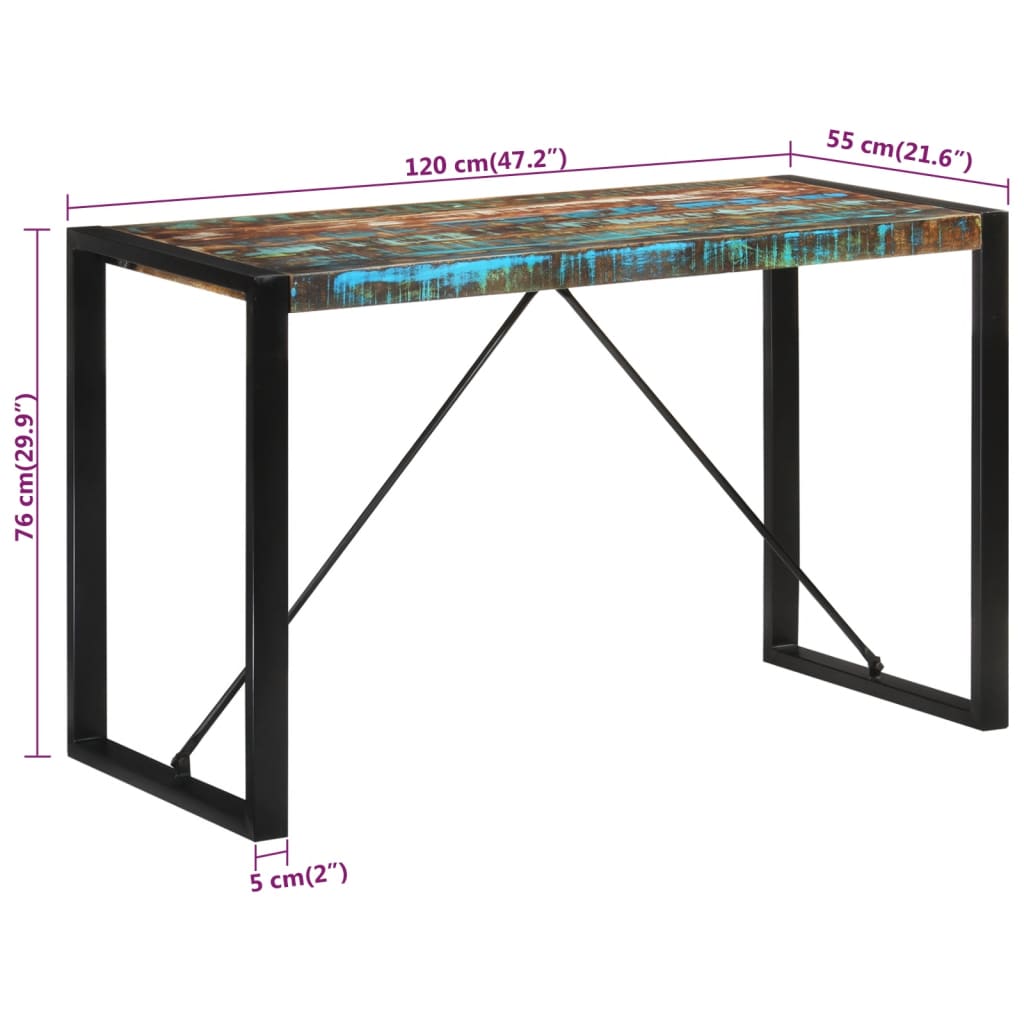 Esstisch 220x100x75 cm Massivholz Akazie