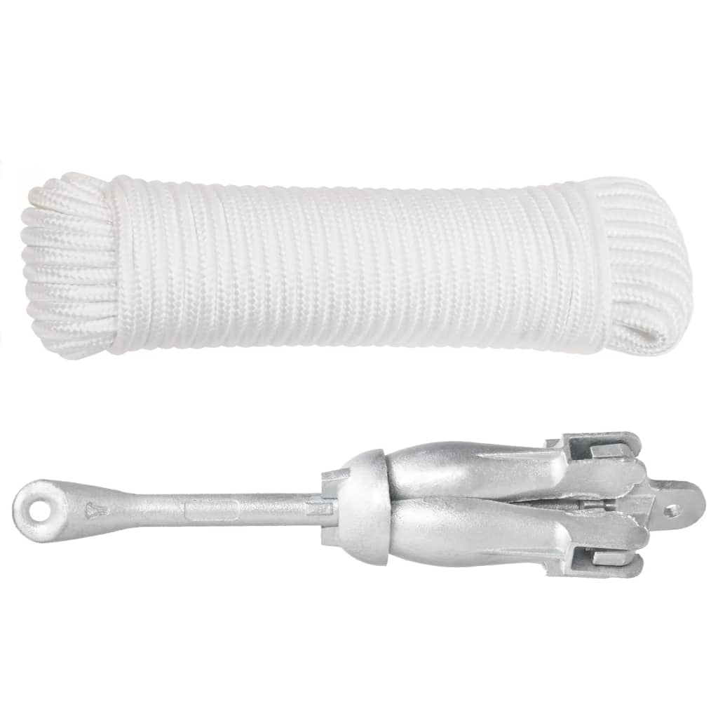 Klappanker Silber 0,7 kg Feuerverzinktes Gusseisen