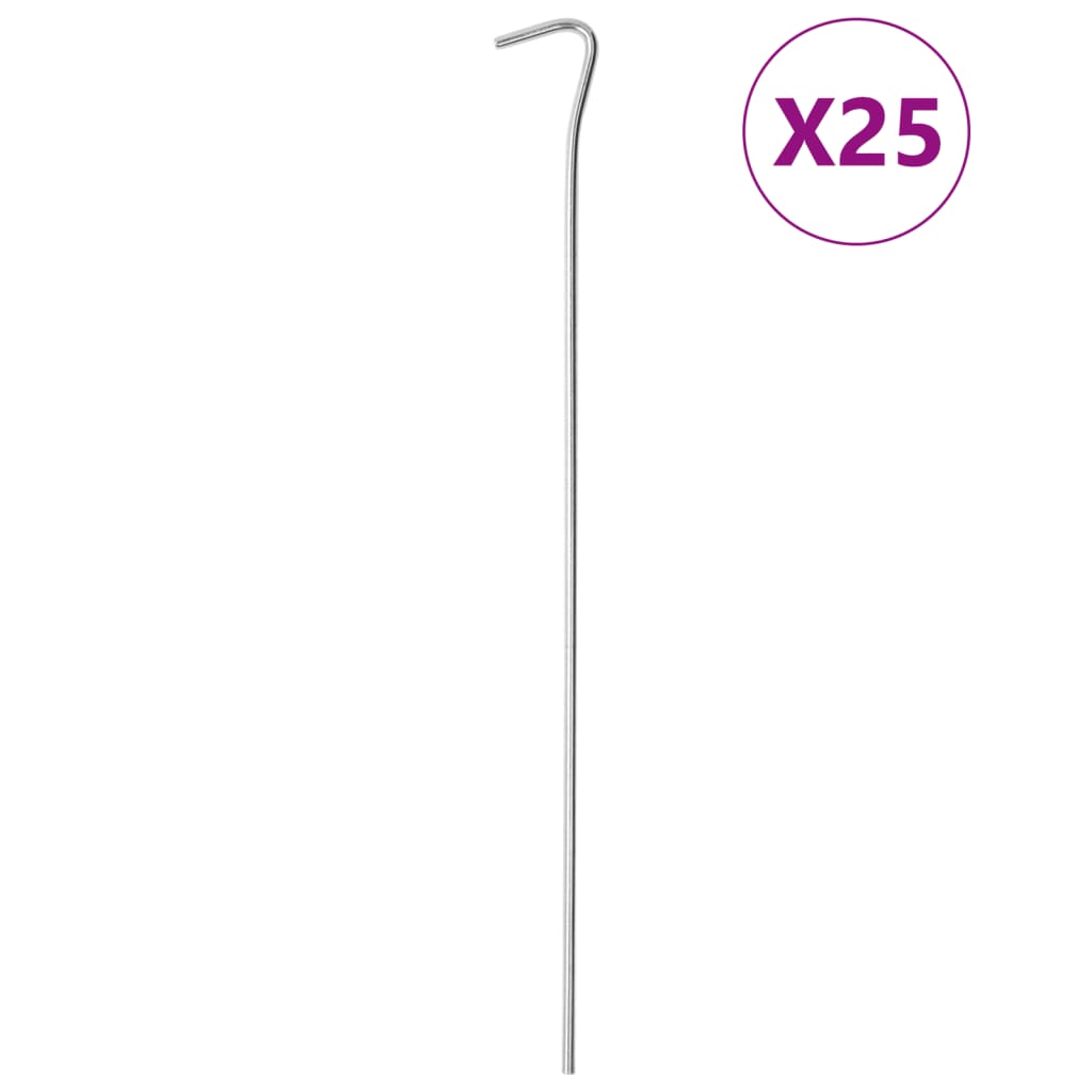 Zeltheringe 50 Stk. 30 cm Ø4 mm Verzinkter Stahl