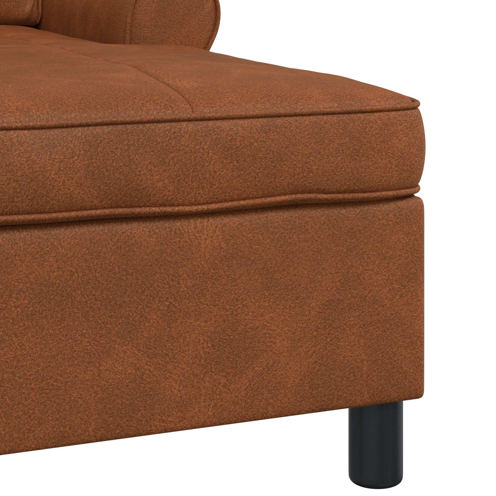 Lounge-Liege mit Kissen Schwarz 91 x 157 x 91 cm Kunstleder