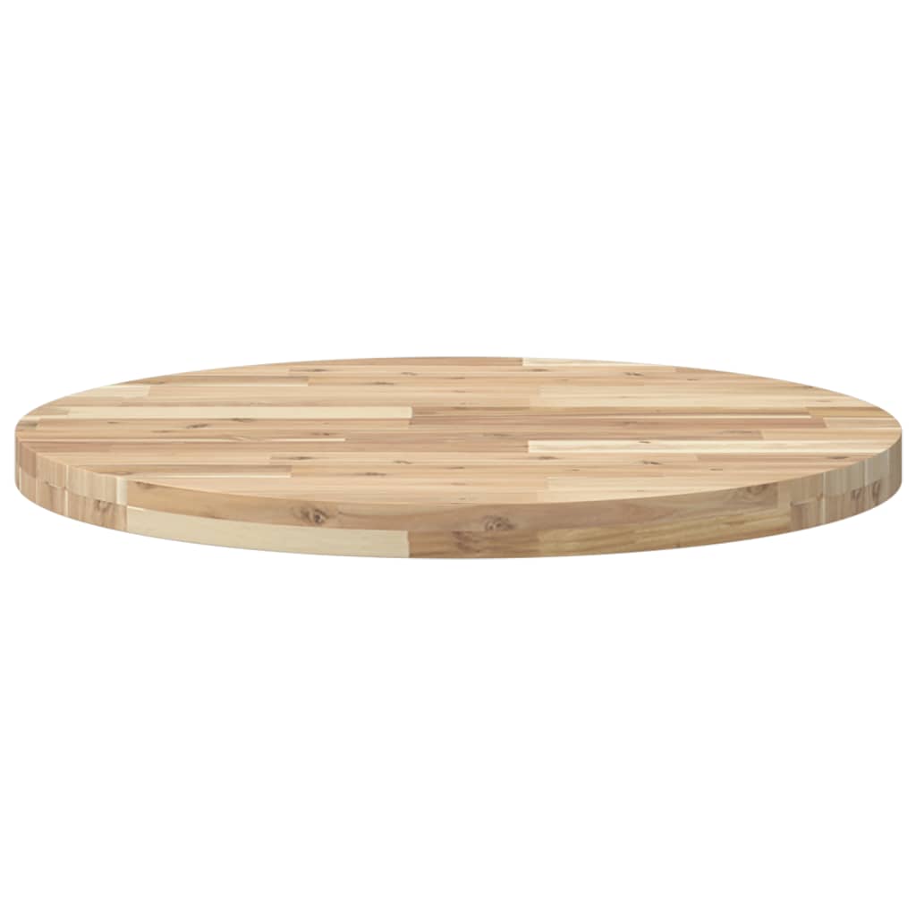 Tischplatte Rund Ø40x2 cm Massivholz Akazie
