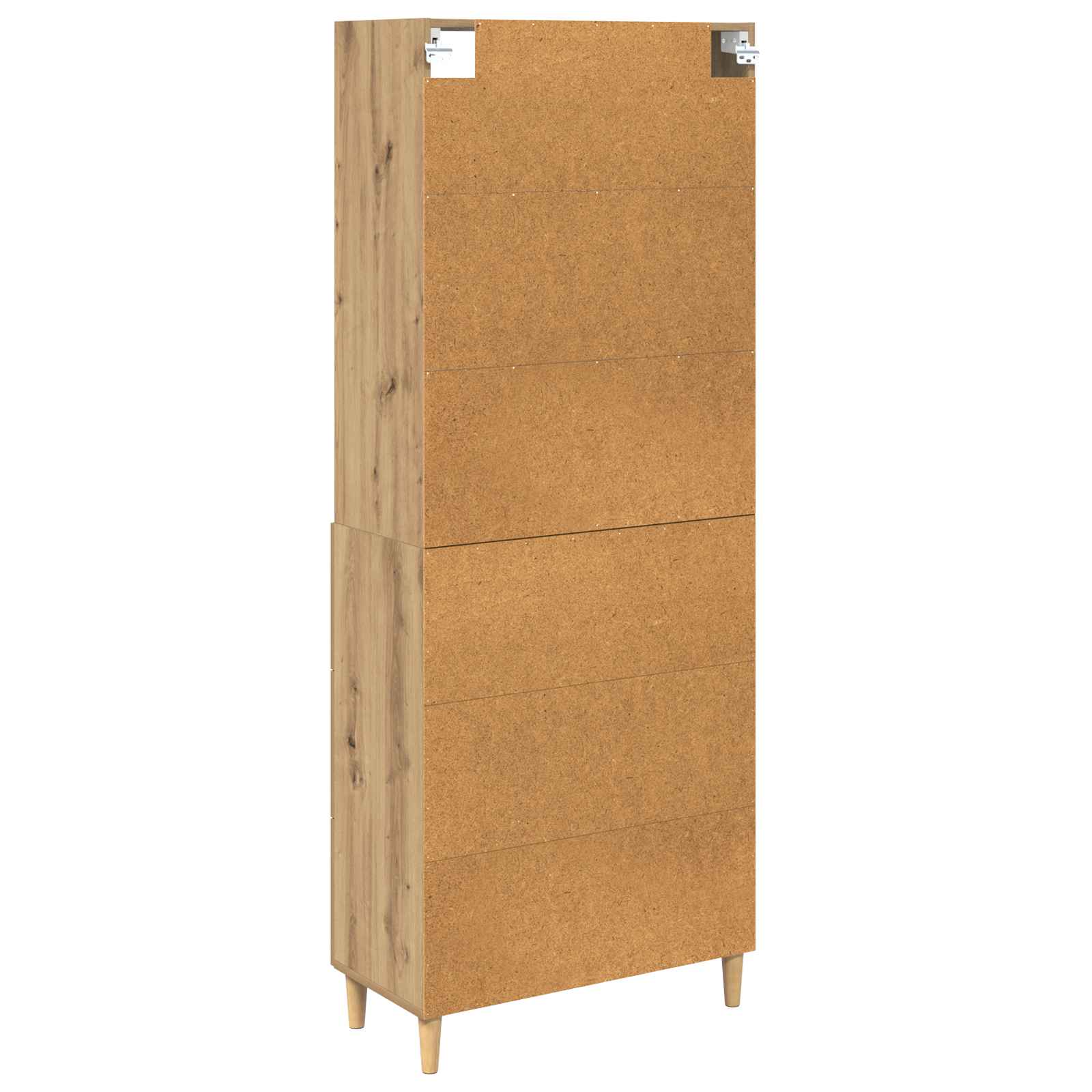 Highboard Altholz 69,5 x 32,5 x 180 cm Holzwerkstoff