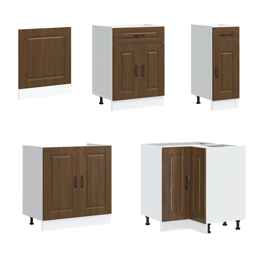 11-tlg. Küchenschrank-Set Kalmar Weiß Holzwerkstoff