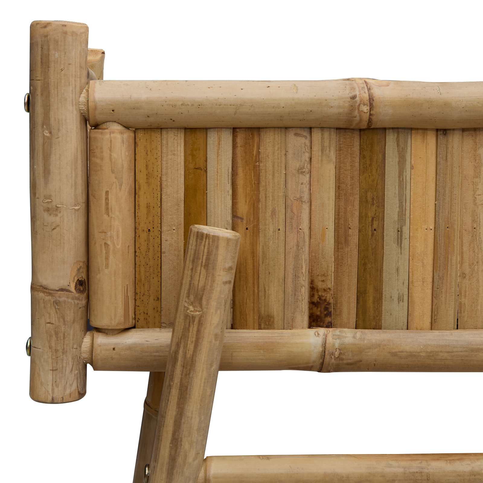 Gartenpflanzer mit Halter Natur 100 x 38 x 74 cm Bambus
