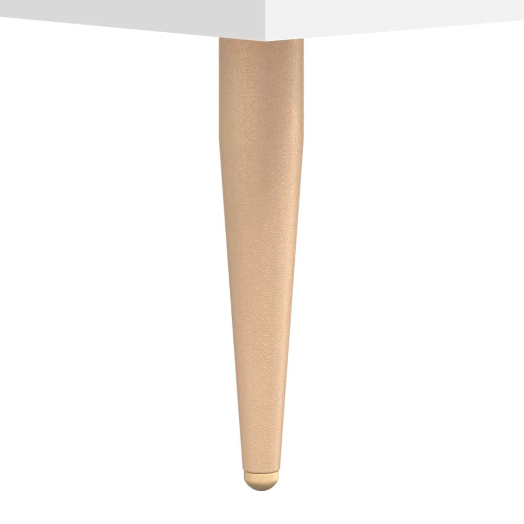Highboard Hochglanz-Weiß 69,5x34x180 cm Holzwerkstoff