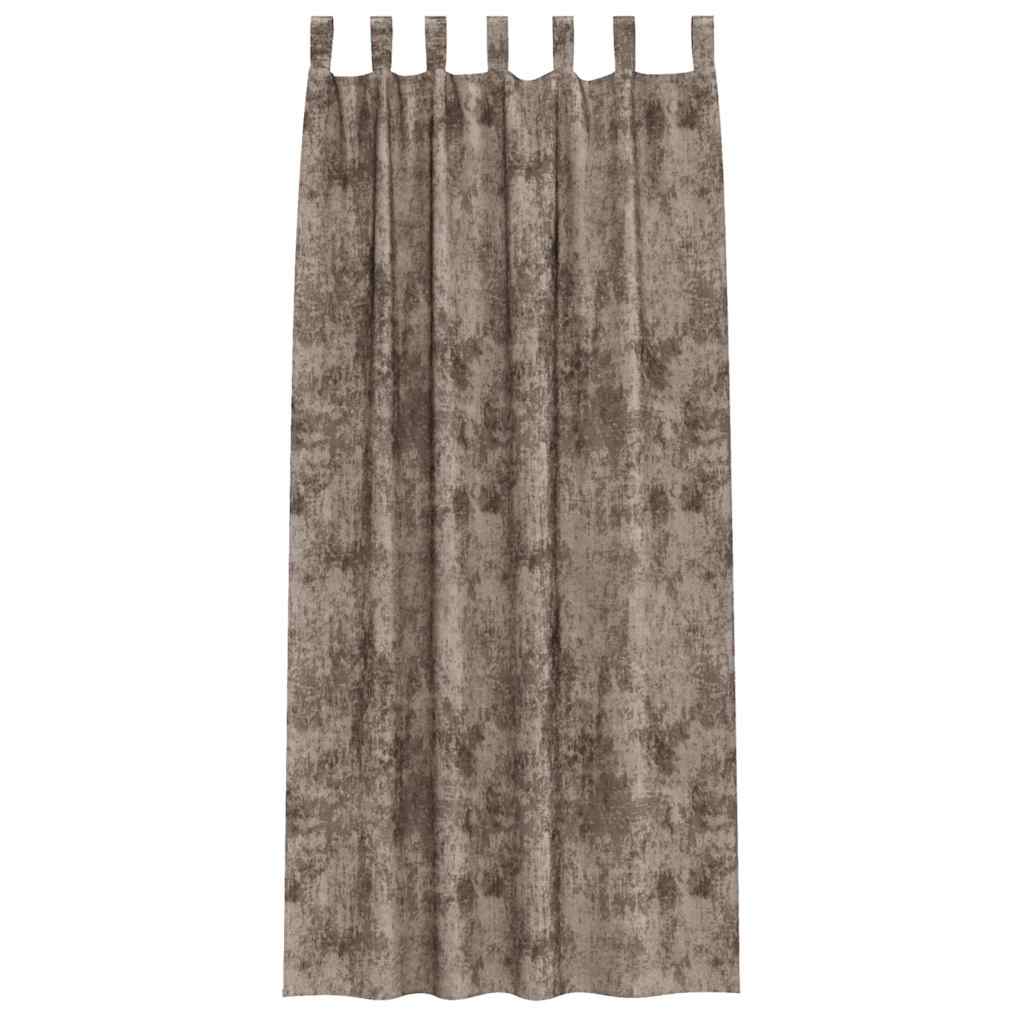 Samtvorhänge mit Vorhängen 2 pcs Weinrot 140 x 140 cm Samt